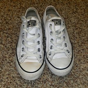 White Leather Converse